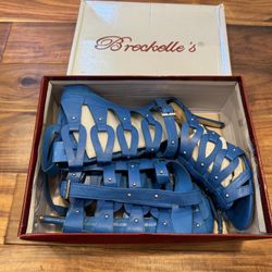 💙 Breckelle’s Blue Gladiator Heels — Diva-31 💙
