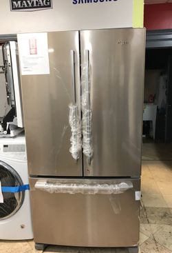 Whirlpool 25cu ft French Door Refrigerator in Fingerprint Resistant Stainless Steel with Internal Water Dispenser/1 year warranty free delivery