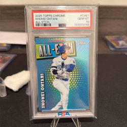 2025 Topps Chrome Shohei Ohtani All Tech PSA 10