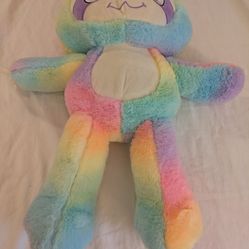 Fiesta Rainbow Sherbert Sloth Plush Toy 20" 