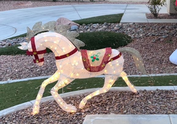 Hammacher Schlemmer Light Up Lawn Stallion