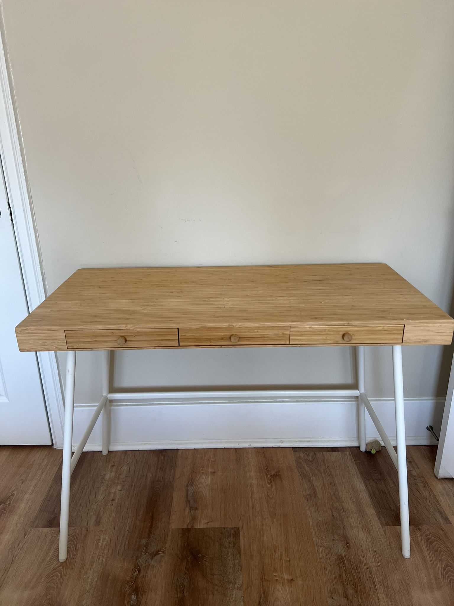 Ikea Bamboo Boho Desk For Sale - Used Less Than A Year