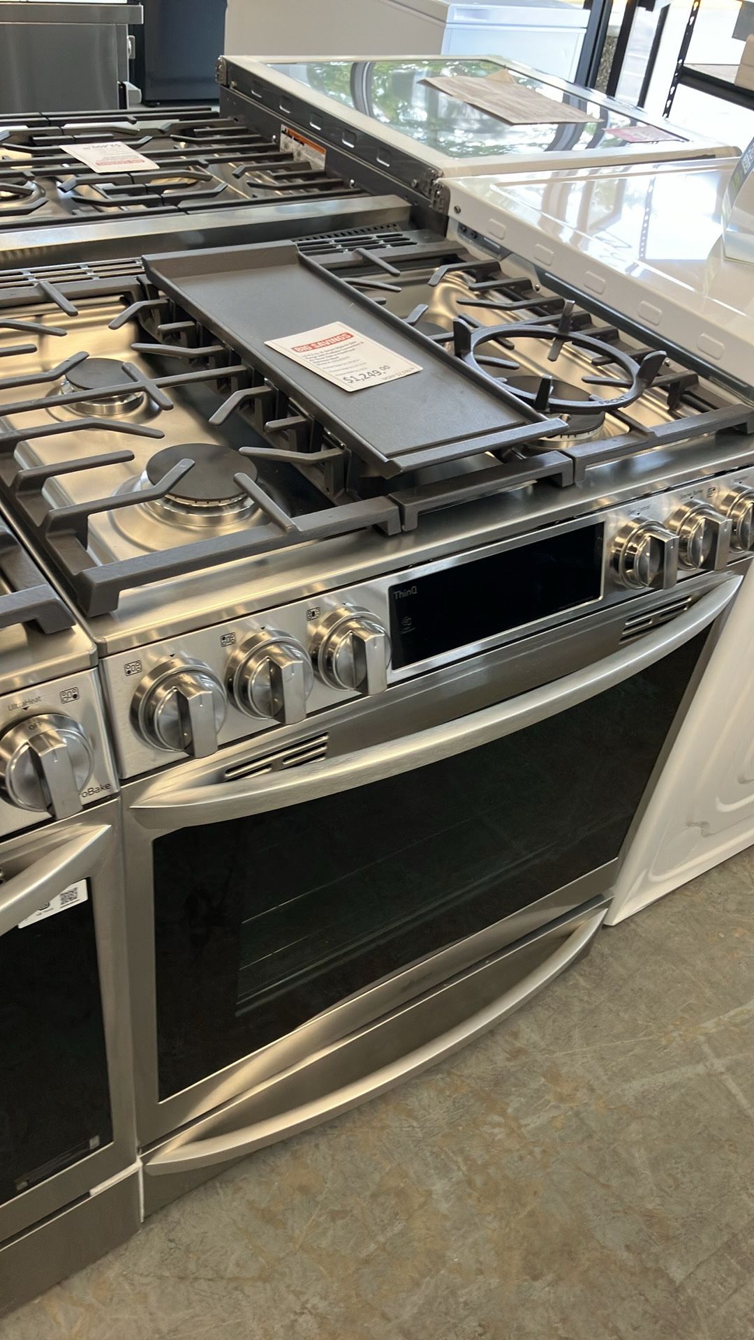 💥Great Deal💥6.3 cu. ft. Smart Slide In Gas Range with ProBake Convection & Air Sous Vide in Print