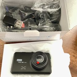 4K Dash Cam Front and Rear, 64G SD Card,2160P+1080P FHD Dual Dash Camera for Cars,176°+160° Wide Angle,3.2'' IPS Screen Dashcam,Loop Recording,G-Senso