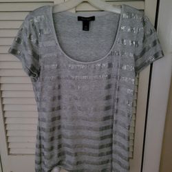 White House Black Market Sequinced Tee
