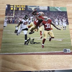 Navorro Bowman Signed 8x10 Photo 49ers Autograph BAS Beckett Certified NFL