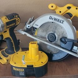 Dewalt 1/4 impact driver and circular saw