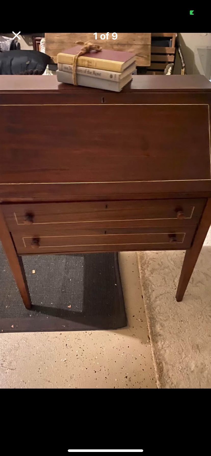 Vintage Dropleaf Top Secretary Desk Has Value