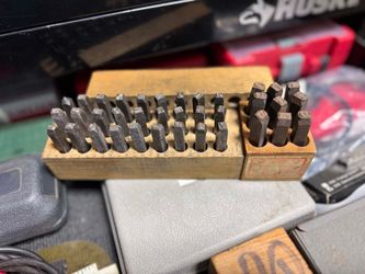 1/4” Letter Steel Stamp Set Machine Made Steel Stamps