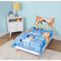 Bluey Toddler Bed Comforter And Sheets Set New