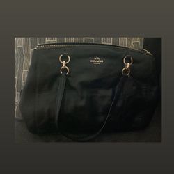 COACH Black Women Small Kelsey Satchel Purse Pebbled Leather  Authentic