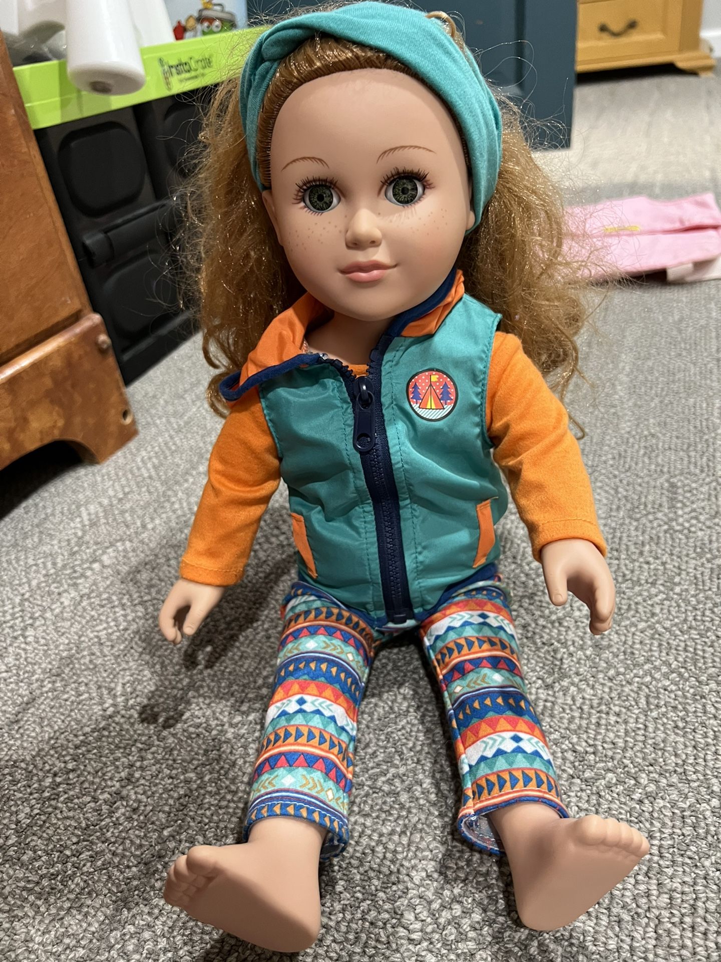 Large Doll With Accessories And Outfits 