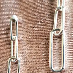 Sterling Silver Chain Drop Earrings 