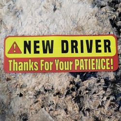 Magnetic New Driver Warning Sign 