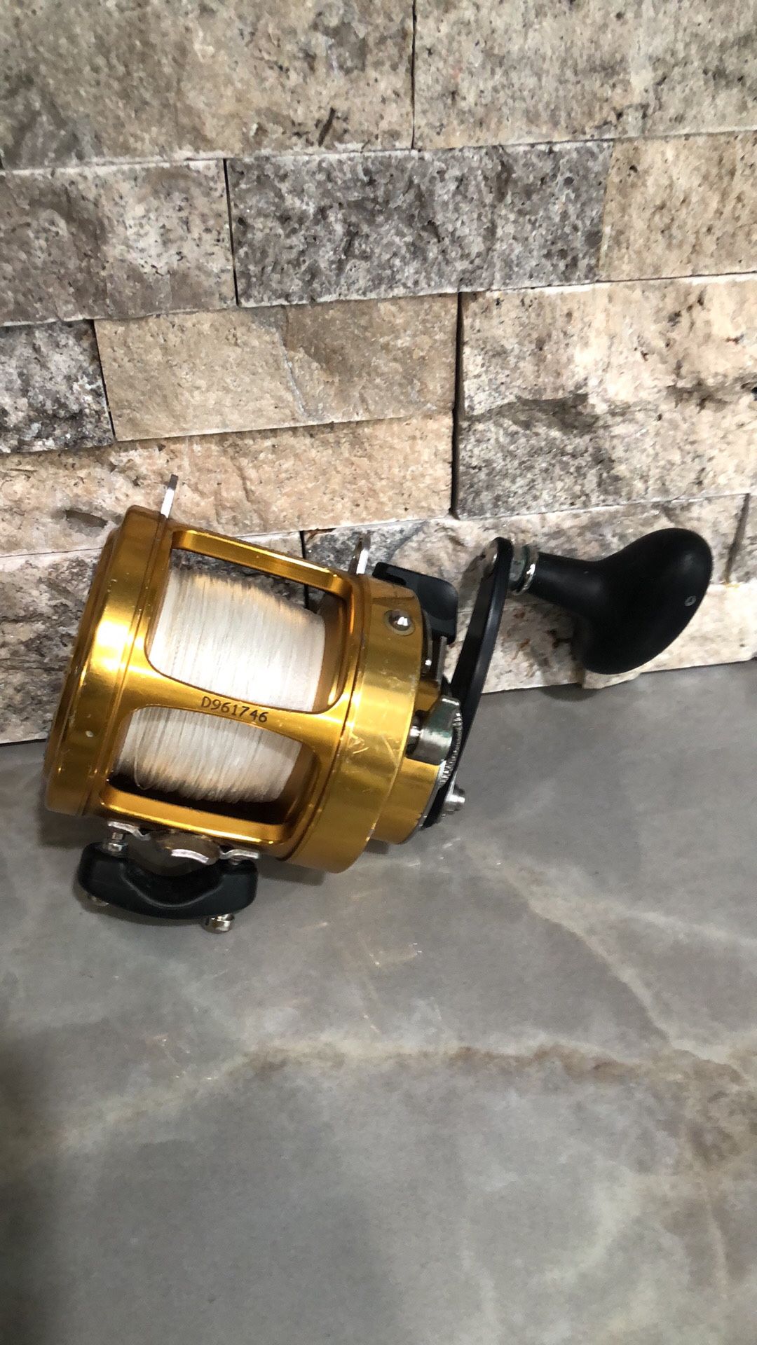 Penn International II GOLD "16S" TWO SPEED BIG GAME Fishing Reel with 65lb SPECTRA Line. #A