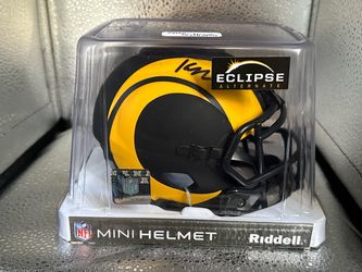 Riddell LA Rams Eclipse Alternate Signed Mini Helmet