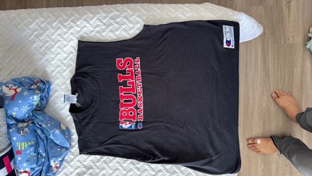 vintage champion nba chicago bulls practice tank top black shirt L