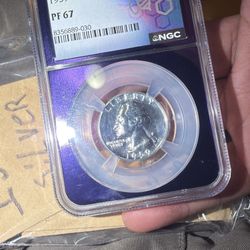 1959 Washington Quarter Silver NGC PF67 