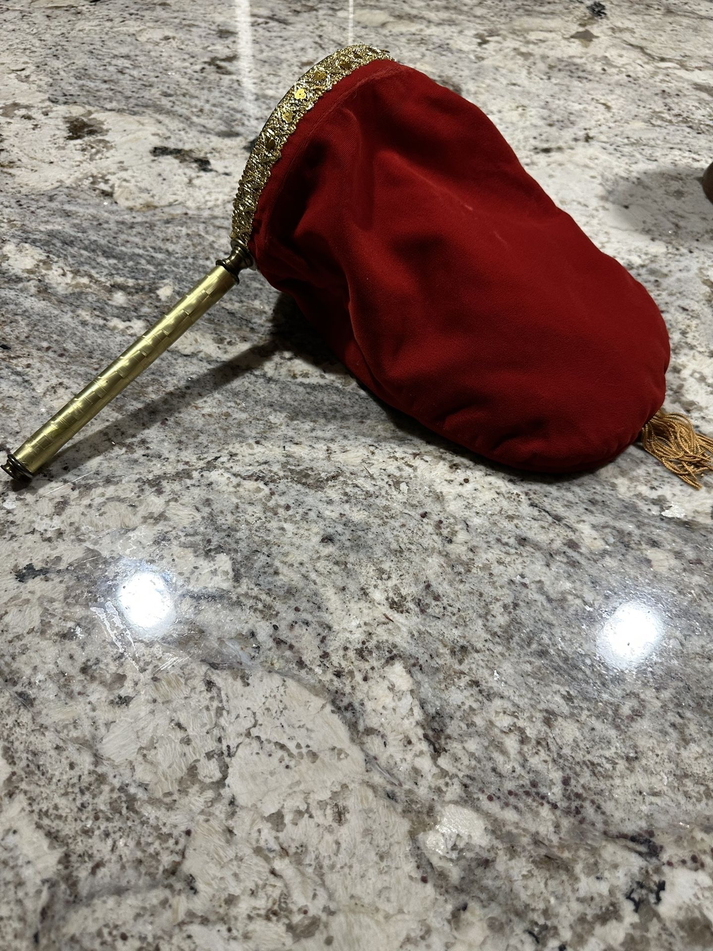 Vintage Red Velvet Toy Magic Bag and Scarfs