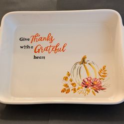 Ceramic Thanksgiving Dish