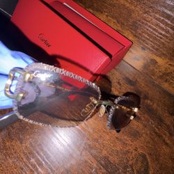 Brown Big C Cartier Glasses