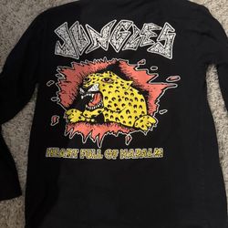 Jungle long sleeve black t shirt