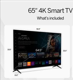 65" Samsung Smart TV (4K) + Chromecast with Google TV
