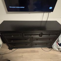 Dresser, Wooden, Black