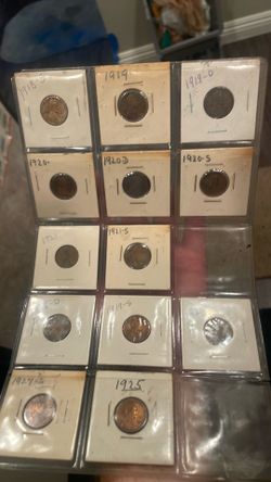 1918 to 1925 wheat pennies