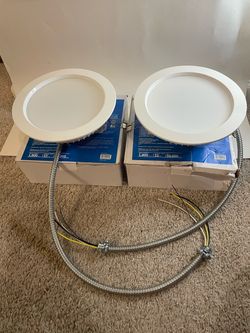 Set of 4 Energetic Lighting 8” LED Recessed Downlights (Brand New)