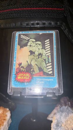 1977 Star Wars Trading Card Stormtroopers Attack