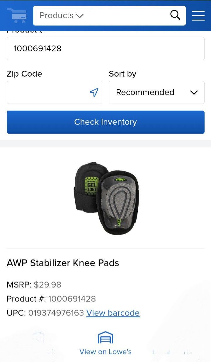 AWP Gel Stabilizer Knee Pads