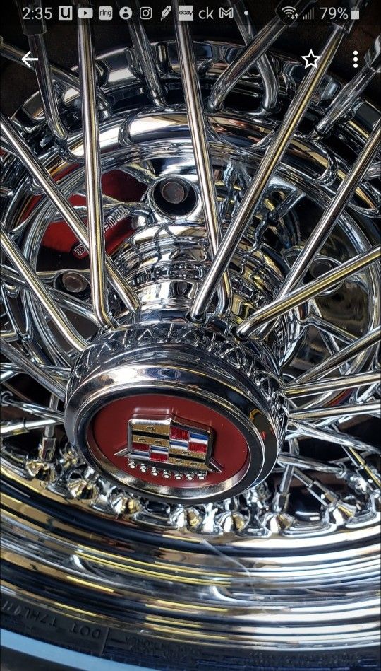Cadillac True Spoke Wire Wheels 15×7