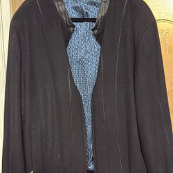 Zilli Men’s Black Silk‑Lined Jacket