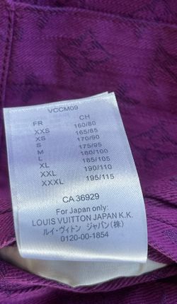 Louis Vuitton Purple Monogram Denim Jacket - Size 50 for Sale in