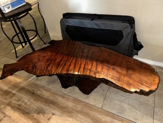 Redwood Burl Coffee Table 1960s Antique