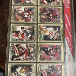 1990 Premier National Series Team Set San Francisco 49ers 241-250