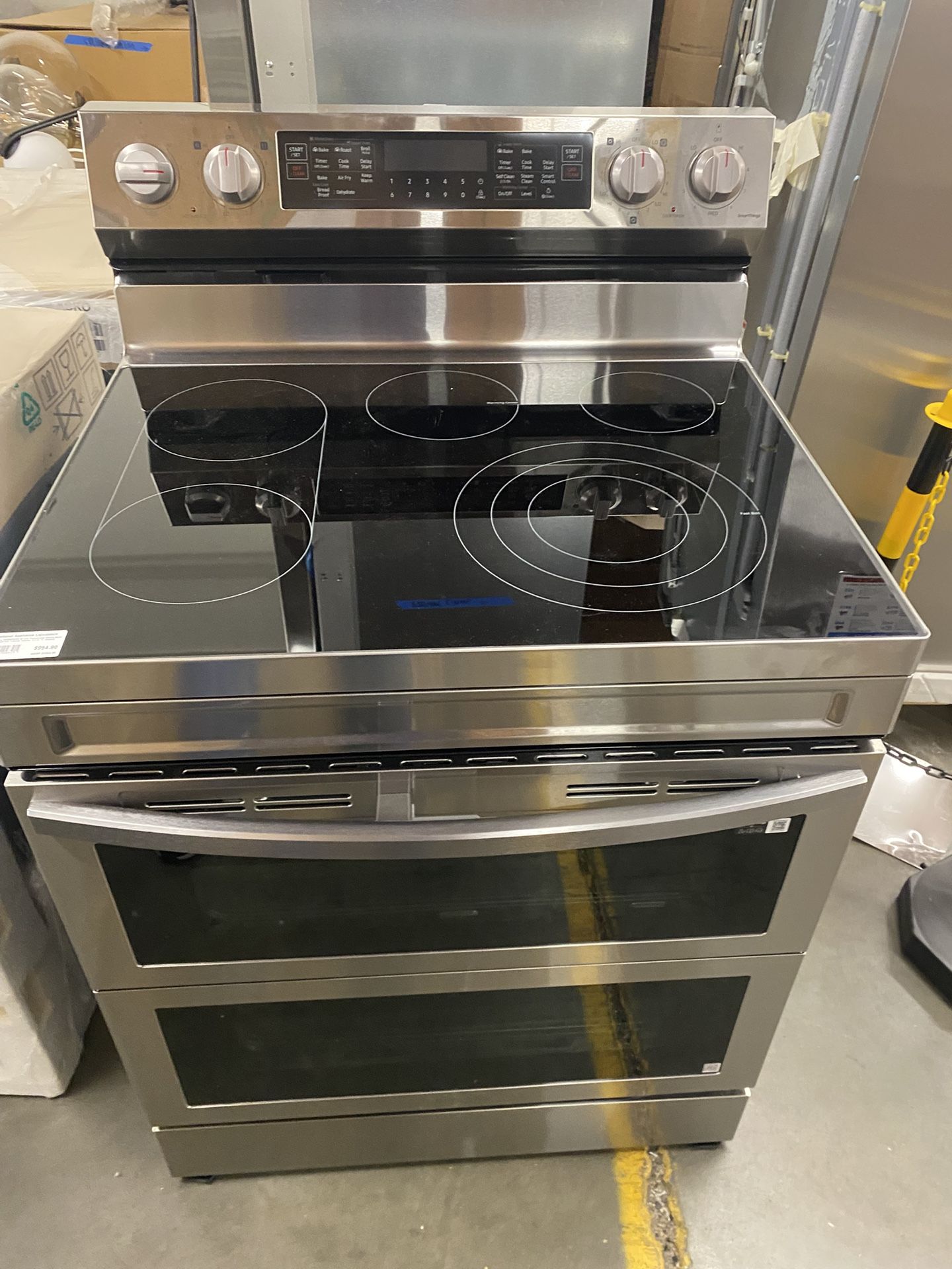 Samsung NE63A6711SS 30 Inch Freestanding Electric Smart Range with 5 Radiant Burners