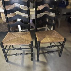 two ventage chairs 