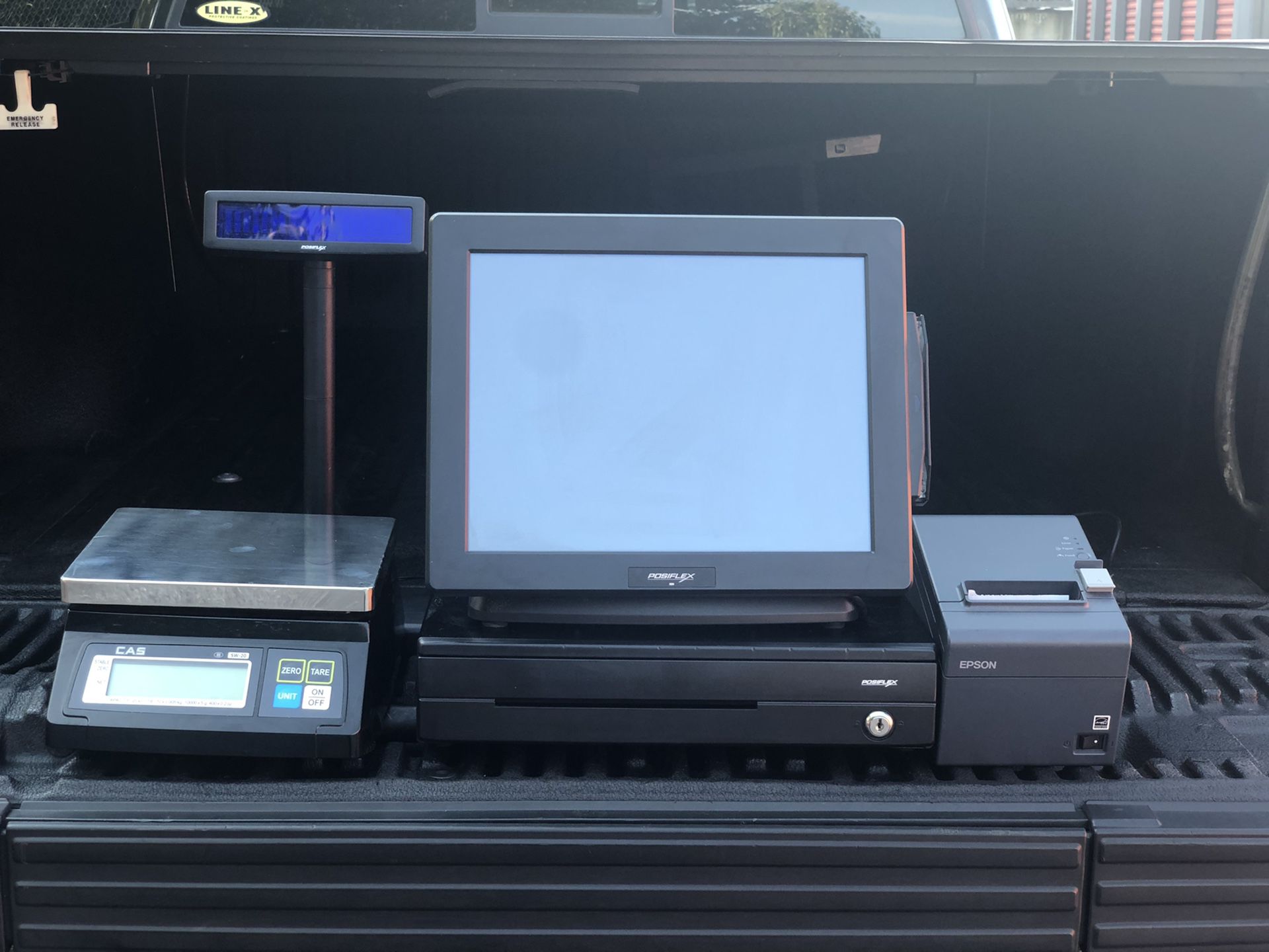 POS SYSTEM WITH SCALE, PRINTER and CASH DRAWER!