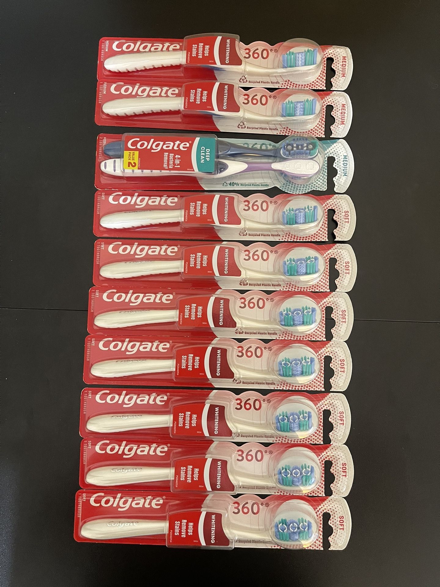 10pack Colgate 360 Tooth Brush 