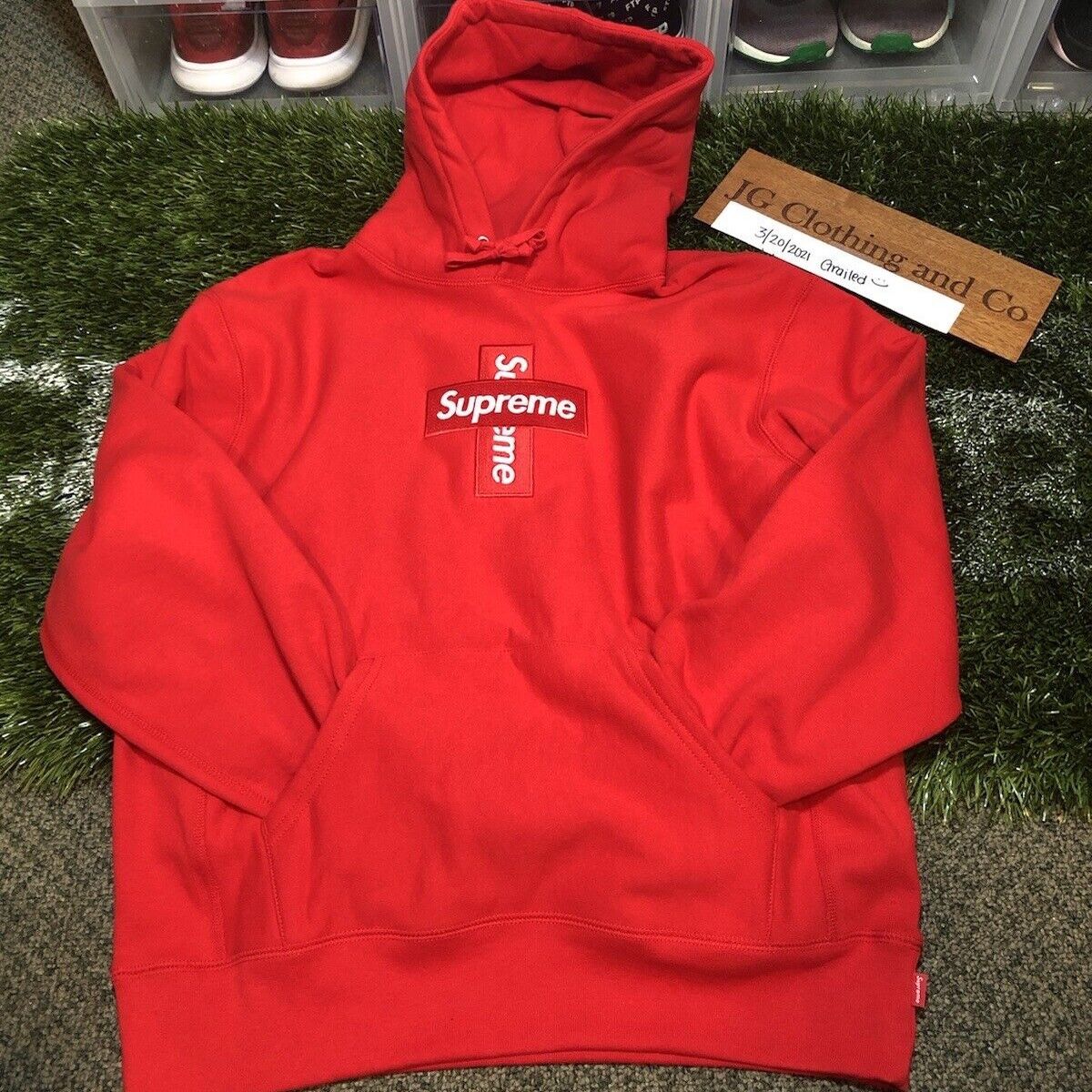 Supreme Supreme Box Logo Hoodie Red, Grailed