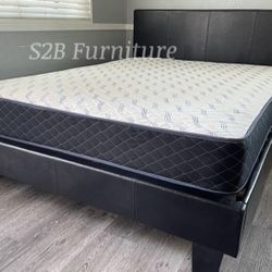 Ck Expresso Platform Bed With Ortho Mattress Included!!