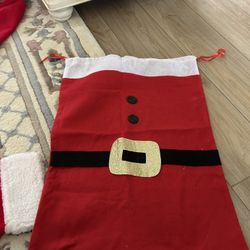 Large Fabric Santa Sack For Gifts 