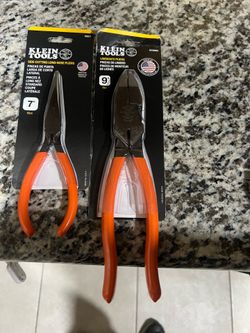 New Klein tools lineman’s  pliers & long nose pliers