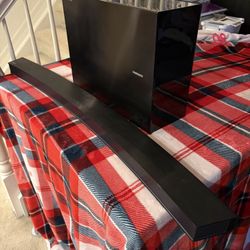 Samsung Sound Bar And Subwoofer 