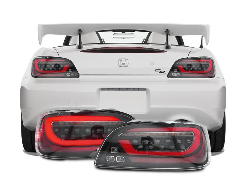 Clear DEPO LED Light Bar Sequential Tail For Honda S2000