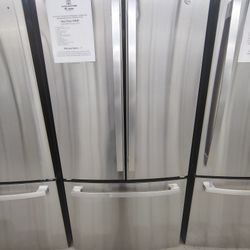 GE 24.7 cu. ft. French Door Refrigerator In FingerPrint Resistant Stainless Steel, ENERGYSTAR