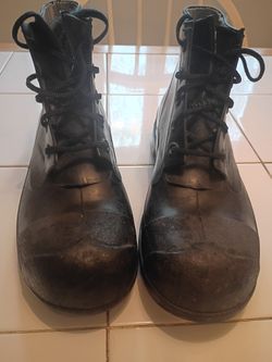 HEAVY DUTY STEEL TOE FISHERMAN'S RUBBER BOOTS (EXCELLENT FOR RAIN)