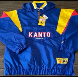 Pokemon Target Starter Pullover Jacket Blue Kanto Region